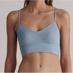 NWT Quince Comfort Rib T-Back Bralette (2-Pack) S/M